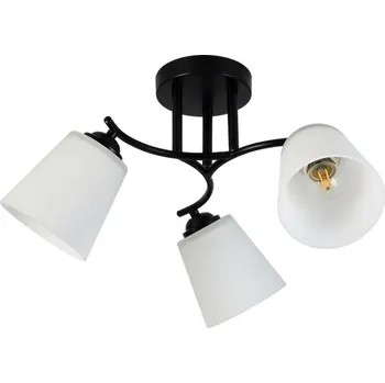 Přisazený lustr PAFOS 3xE27/15W/230V černá