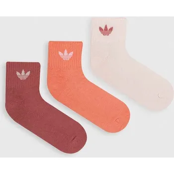 Ponožky adidas Originals 3-pack IW9270 růžová 30X, vel. 40/42