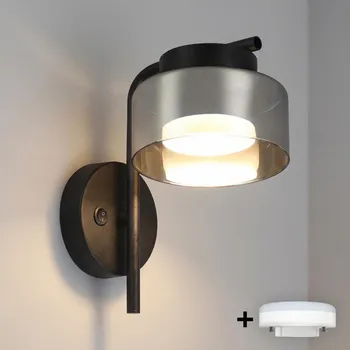 Nástěnné svítidlo Brilagi - LED Nástěnná lampa AURA LUX 1xGX53/30W/230V černá/kouřová