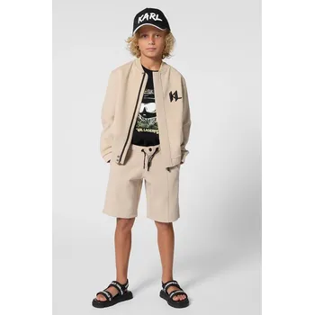 Chlapecké oblečení Dětská mikina Karl Lagerfeld Z31090.86.108 béžová 12X, vel. 86