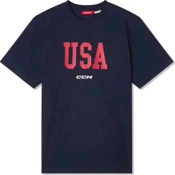 Pánské tričko CCM Flag Tee Team USA Velikost: XXL