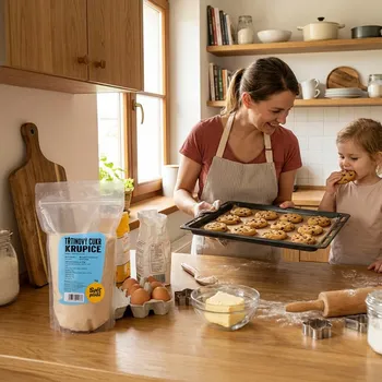 Třtinový cukr krupice váha 1000g