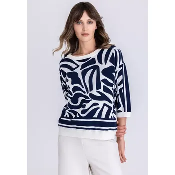 Dámský svetr TUZZI BEACH dámský svetr béžovo modrý