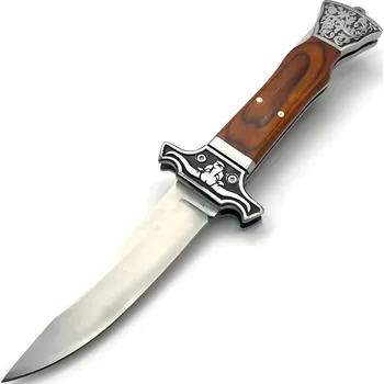 Multifunkční nůž Outdoorový skládací nůž MA123 B Hnědá