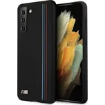 BMW Pouzdro BMHCS21SSIVTBK S21 G991 černá / černá Silicone Stripes M Collection