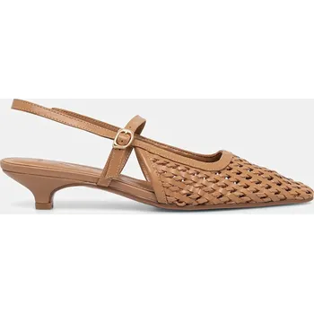 Dámské lodičky Kožené lodičky Answear.LAB SH-D24019-3607A.hak hnědá 82X, EUR 41