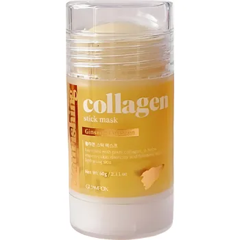 Pleťová maska Revitalizační pleťová maska s kolagenem a ženšenem - Glamfox Collagen Stick mask
