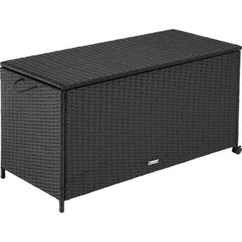 Úložný box TECTAKE Zahradní úložný box, černý 297l