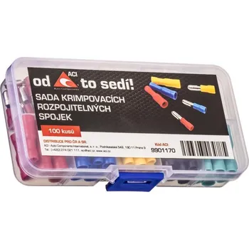 ACI sada krimpovacích rozpojitelných spojek samec+samice (100 ks)