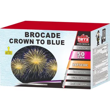 Ohňostroj - baterie výmetnic brocade crown to blue 50ran