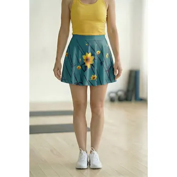 Dámská sukně UTOPY Dámská mini sukně Yellow Aster Velikost: L