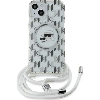 Pouzdro na mobilní telefon Karl Lagerfeld IML Monogram Crossbody K&CH Heads MagSafe pro Apple iPhone 15