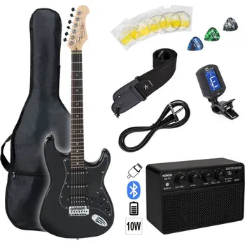 Elektrická kytara Rocktile Pro ST60-BK Set Strat Black Premium