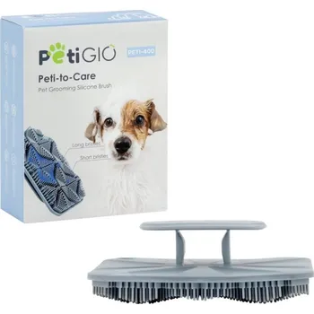 Péče o srst a drápky PetiGIO Silikonový kartáček na péči o domácí mazlíčky