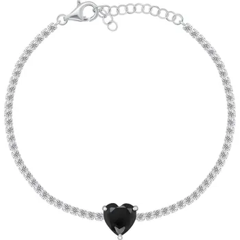 Oblečení a móda Brilio Silver Stříbrný tenisový náramek s kubickými zirkony BRC142WBC (Ag925/1000, 4,24 g)