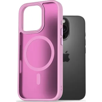 Pouzdro na mobilní telefon AlzaGuard Matte Case Compatible with Magsafe pro iPhone 16 Pro růžový