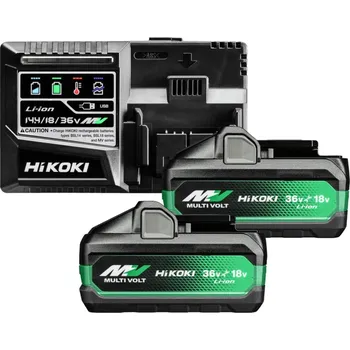 HIKOKI 2 x Akumulátor 36V/4,0Ah Rychlonabíječka UC18YSL3WJZ