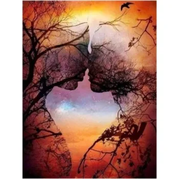 Diamantové malování Norimpex Dávná láska 30 × 40 cm