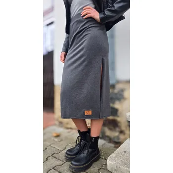 Dámská sukně Kulišárny Sukně s rozparkem Melange VELIKOST: 42