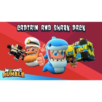 Počítačová hra Worms Rumble - Captain & Shark Double Pack - PC DIGITAL