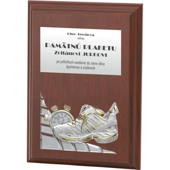 ETROFEJE dřevěná plaketa s 3D motívem 12216 - běh, atletika Varianta: plaketa s 3D motívom 12216 beh, atletika, 105x150mm