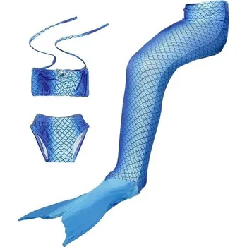 Panenka Surtep Kostým na plavání Mořská Panna Mermaid 3-pack Blue Fire Vel. 140