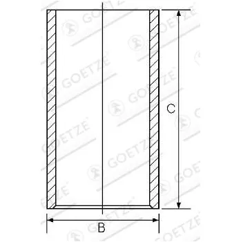 Motor automobilu Vložený válec GOETZE ENGINE 14-010900-00