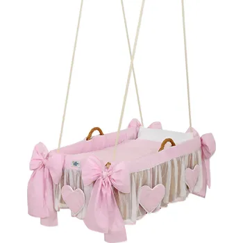 Kolébka pro miminko My sweet baby Luxusní závěsný, houpací proutěný koš na miminko s plnou výbavou > varianta 1478-377 2026