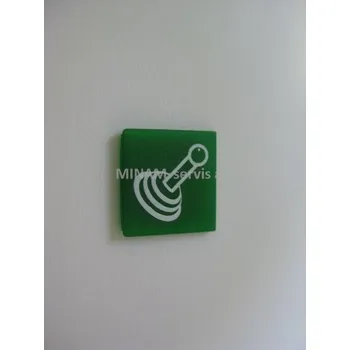 Auto zrcátko štítek zelený - hydraulika, Multicar M26 štítek zelený - hydraulika, Multicar M26