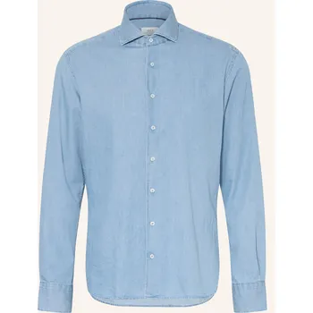 Pánská košile 1863 By Eterna Pánská Džínová Košile Modern Fit, tmavě modrá, 42