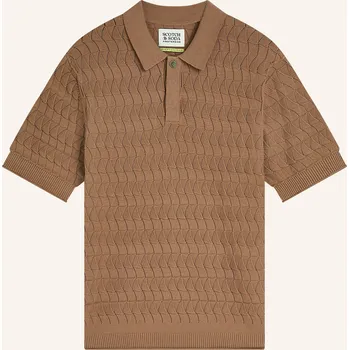Pánská košile Scotch & Soda Pánské Pletené Polo Tričko Regular Fit,...