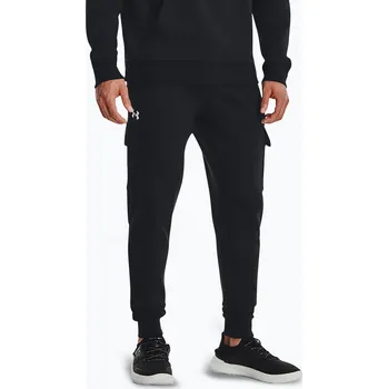 Pánské kalhoty Under Armour Rival Fleece Cargo Jogger black / white