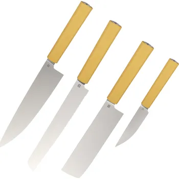 Kuchyňský nůž Sada nožů Butterfork, světle žlutá, AR-RPM9, dubové pouzdro