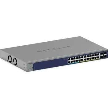 Switch NETGEAR GS728TXUP Řízený Gigabit Ethernet (10/100/1000) Podpora napájení po Ethernetu (PoE) 1U Šedá