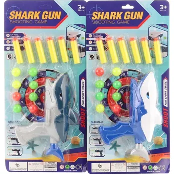 Dětská zbraň Pistole žralok na míčky a šipky