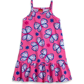 Dívčí šaty Dívčí letní šaty KYLY MOTÝLI růžové Velikost: 116