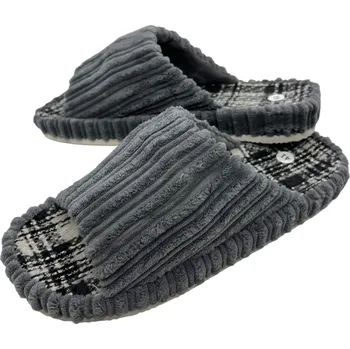 Pánské pantofle Adcz Pánské šedé domácí papuče 04 Barva: Šedá, Velikost: 44