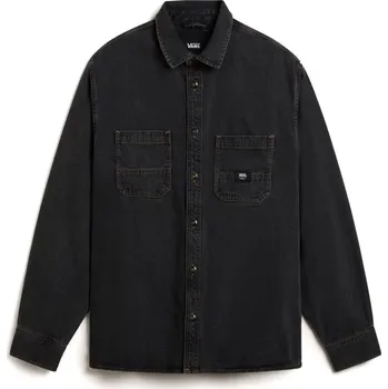 Pánská košile košile s dlouhým rukávem pánské VANS STEVENS DENIM LS WOVEN PAVEMENT (WASHED BLACK) - S