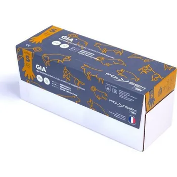 Rukavice veterinární inseminační na skot, GIA,100ks