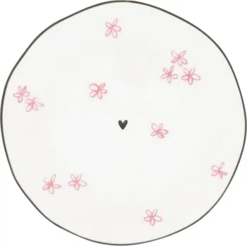 Talíř Bastion Collections Keramický talířek White / Rose Little flowers Ø 13 cm