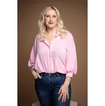 Italy fashion Oversize košile JENY Barva: Světle růžová,