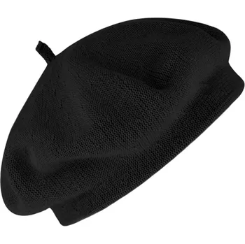 Čepice Fiebig - Headwear since 1903 Bavlněný letní baret dámský - Flora - Černá Velikost: Unisize (S-XL)