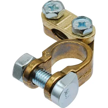 Autobaterie Bateriová svorka L (-) mosaz