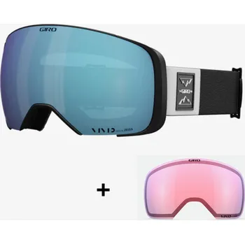 Zimní sport Lyžařské brýle GIRO Comp Twin Vivid Royal S2 + náhradní magnetické sklo Vivid Infrared S1 Černá Velký rám