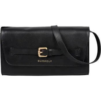 Kabelka Dámská crossbody kožená kabelka Burkely Clutch - černá