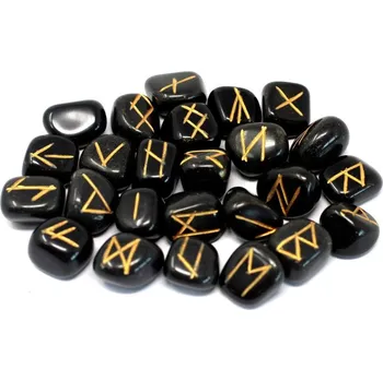 Runové kameny, černý achát