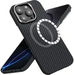 Techsuit - MagSafe z aramidových vláken - iPhone 16 Pro Max - černý