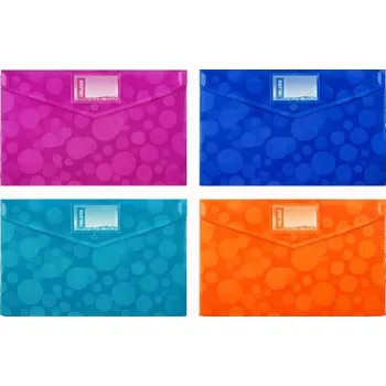 Kapsa s drukem A4 rozšířená z boku a kapsou na vizitky Varianta: Světle