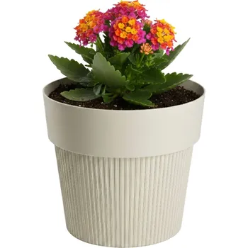 Květináč Květináč SILVA LINE 11,5x13,2 cm béžový