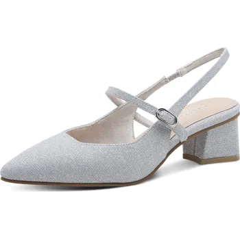 Dámská zimní obuv DÁMSKÉ LODIČKY MARCO TOZZI 2-89603-46 941 STŘÍBRNÁ Barva: STŘÍBRNÁ, Velikost: 37